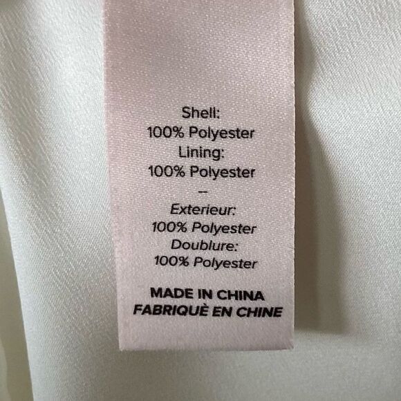 Cinq a Sept Valeria Midi White Dress Ruffle Size 4 - Picture 13 of 13